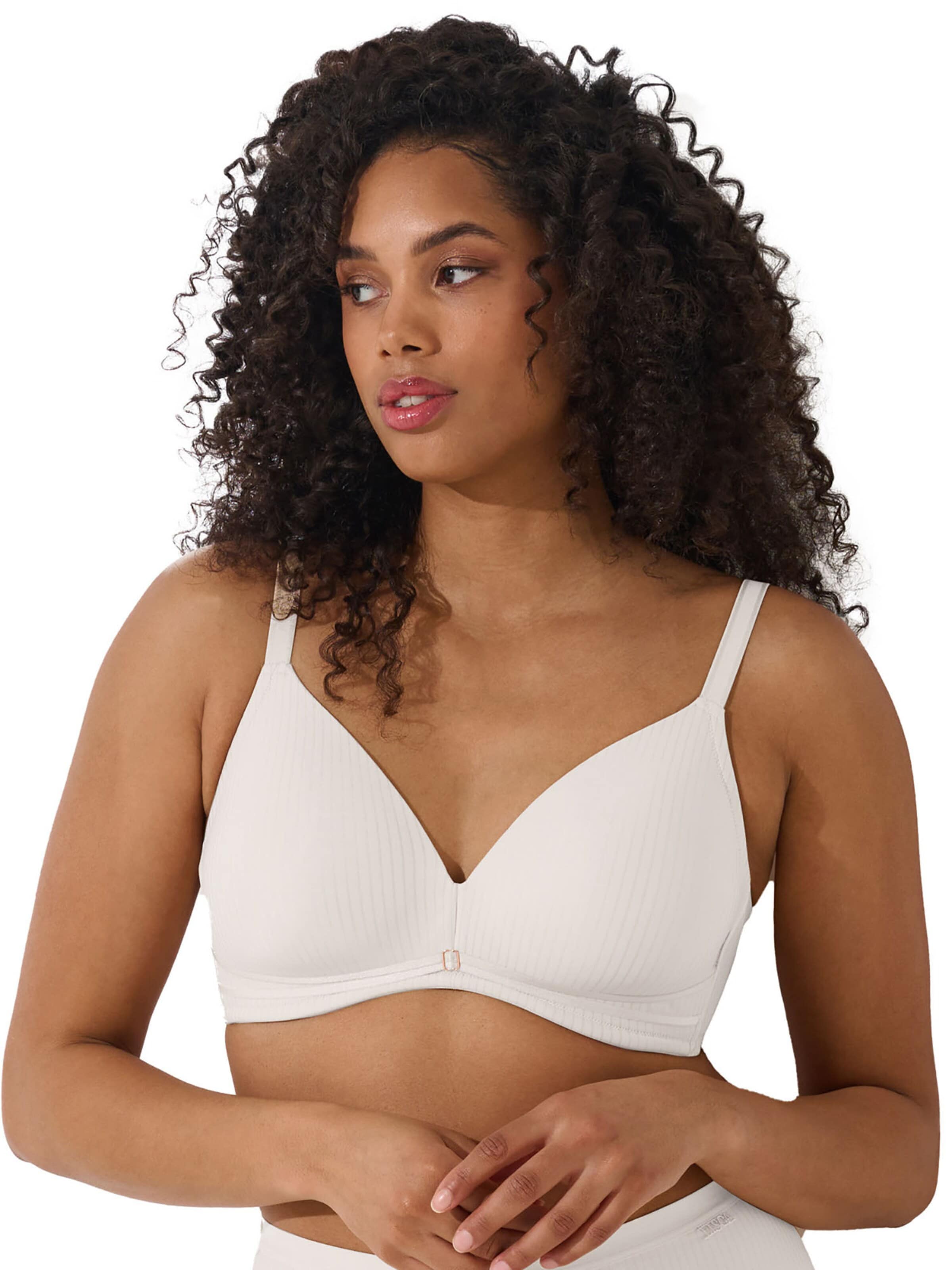 Lisca T-shirt Bra 'Laura' in White: front