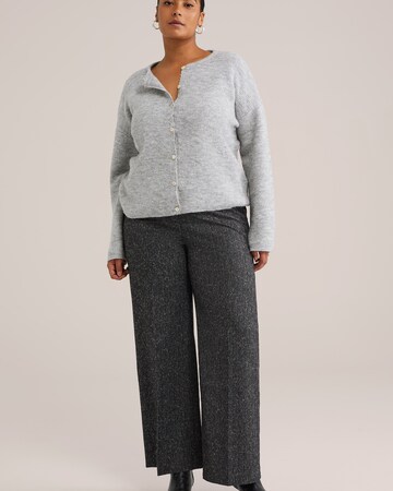 WE Fashion Strickjacke in Grau