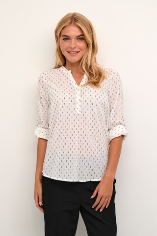 Camicia da donna 'Silona' di Kaffe in bianco: frontale