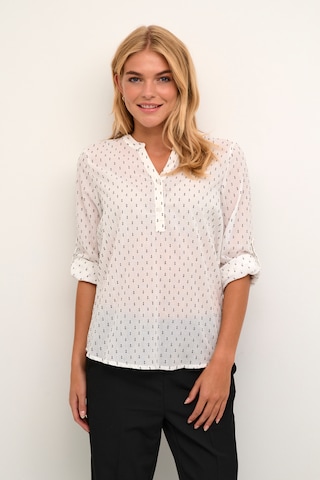 Kaffe Blouse 'Silona' in Wit: voorkant