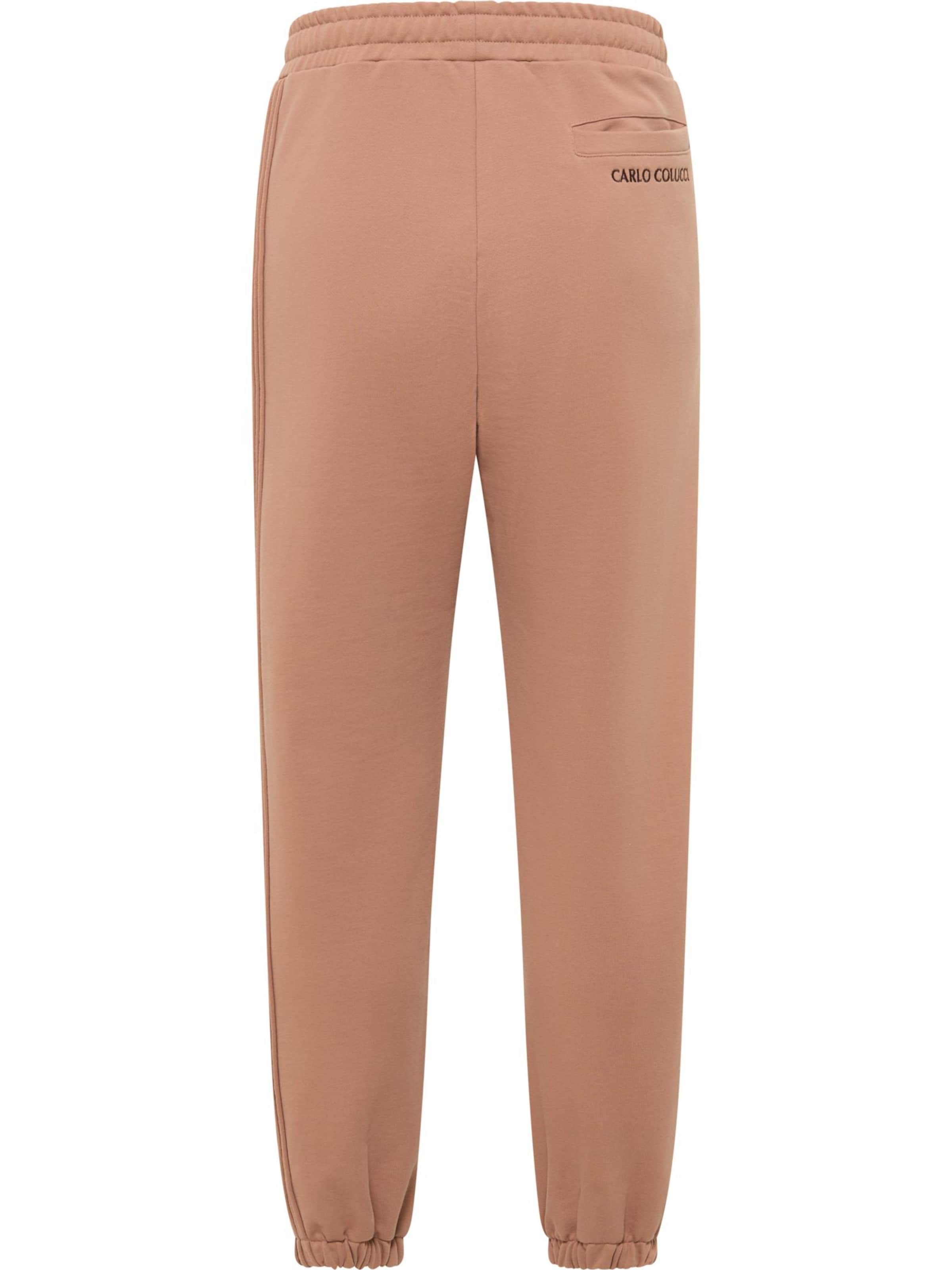 Carlo Colucci Regular Hose 'Fattor' in Braun