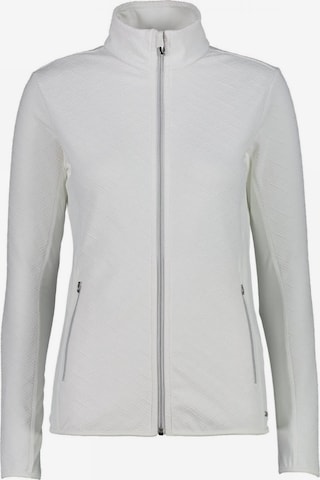 CMP Athletic Zip-Up Hoodie in White: front