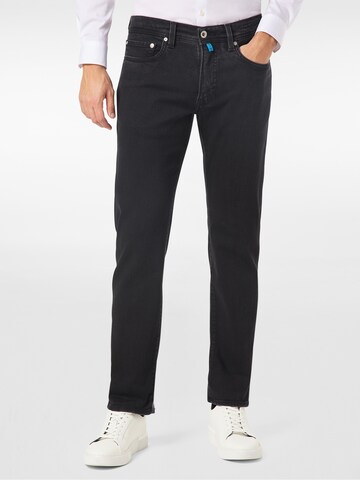 PIERRE CARDIN Regular Jeans 'Lyon' in Zwart: voorkant