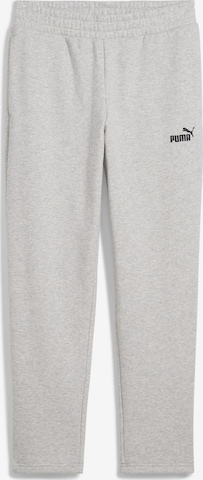 PUMA Slimfit Sportbroek 'Ess No. 1' in Grijs: voorkant