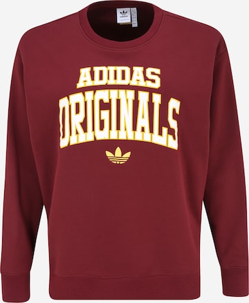 ADIDAS ORIGINALS Sweatshirt in Red: front