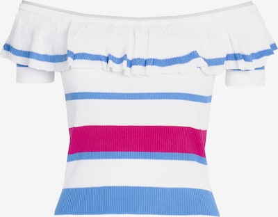 Influencer Knitted top in Blue / Pink / White, Item view