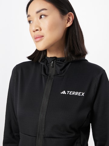 ADIDAS TERREX Athletic Fleece Jacket 'Xperior' in Black