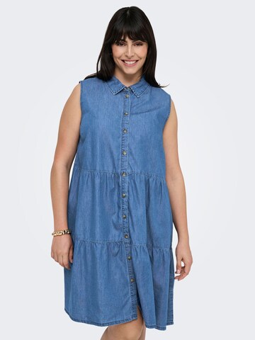 ONLY Carmakoma Shirt dress 'CARBea' in Blue: front