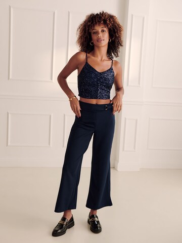 Guido Maria Kretschmer Women Wide leg Pants 'Admira' in Blue