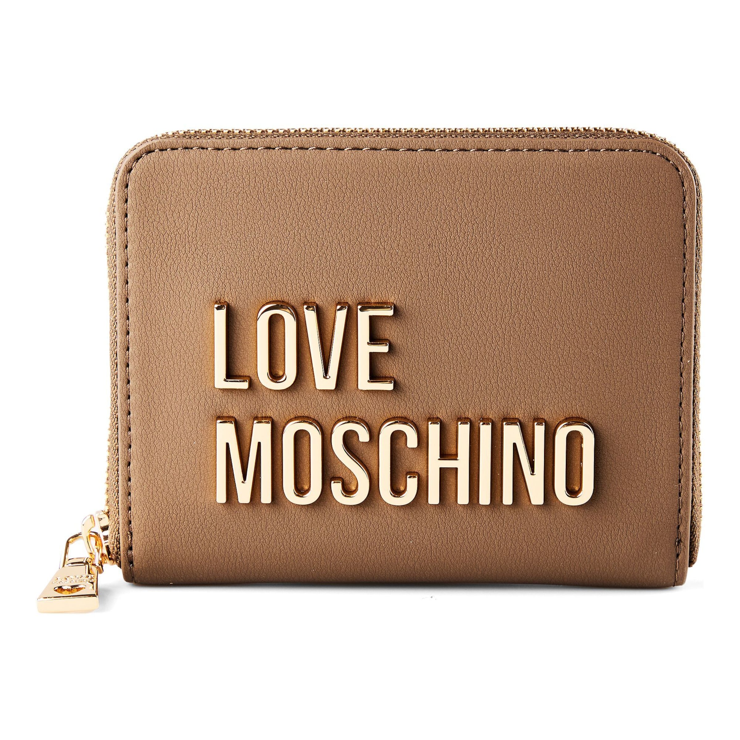 Porte-monnaies 'Bold Love' Love Moschino en marron : devant