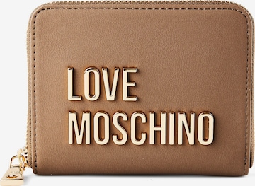 Porte-monnaies 'Bold Love' Love Moschino en marron : devant