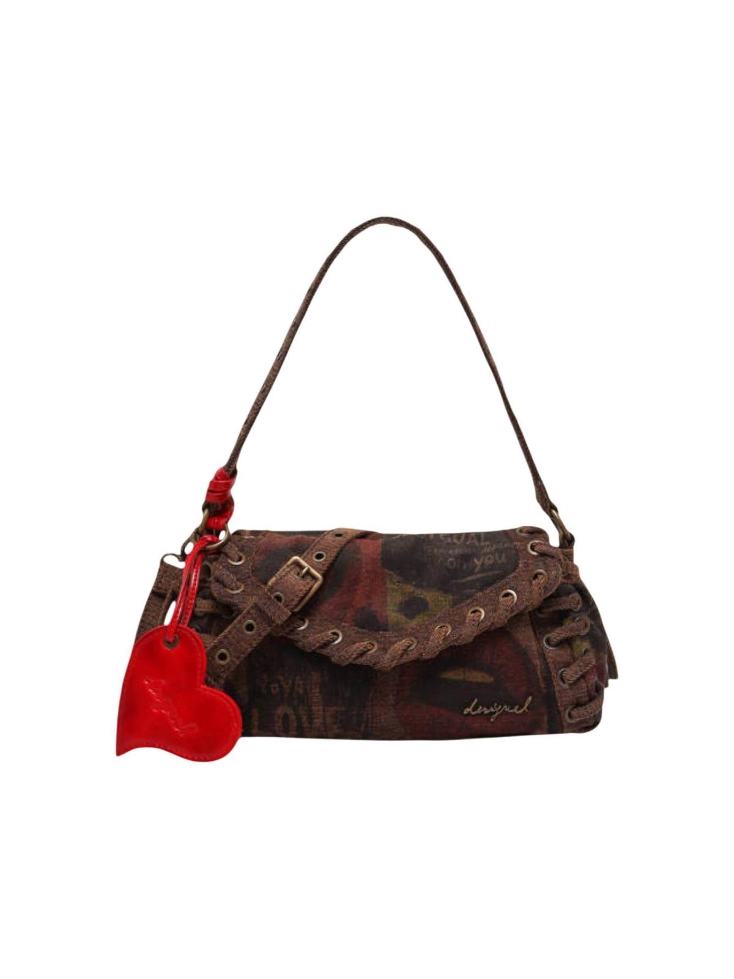 Desigual - Bolso de hombro en rojo: frente