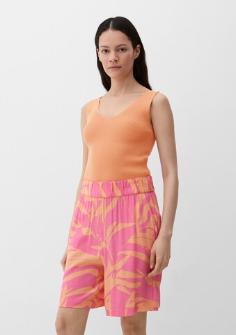 s.Oliver Loose fit Trousers in Orange: front