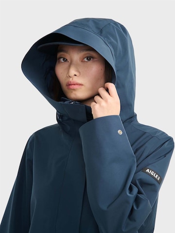 AIGLE - Parka meia-estação 'Mtd®' em azul: frente
