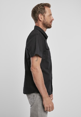 Brandit Regular fit Button Up Shirt 'Roadstar' in Black