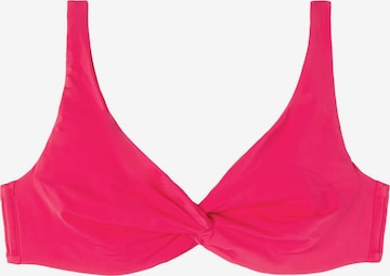 CALZEDONIA Bikini Top in Pink: front