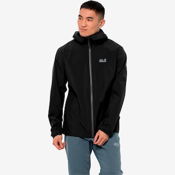 JACK WOLFSKIN Outdoor jacket in Black: front