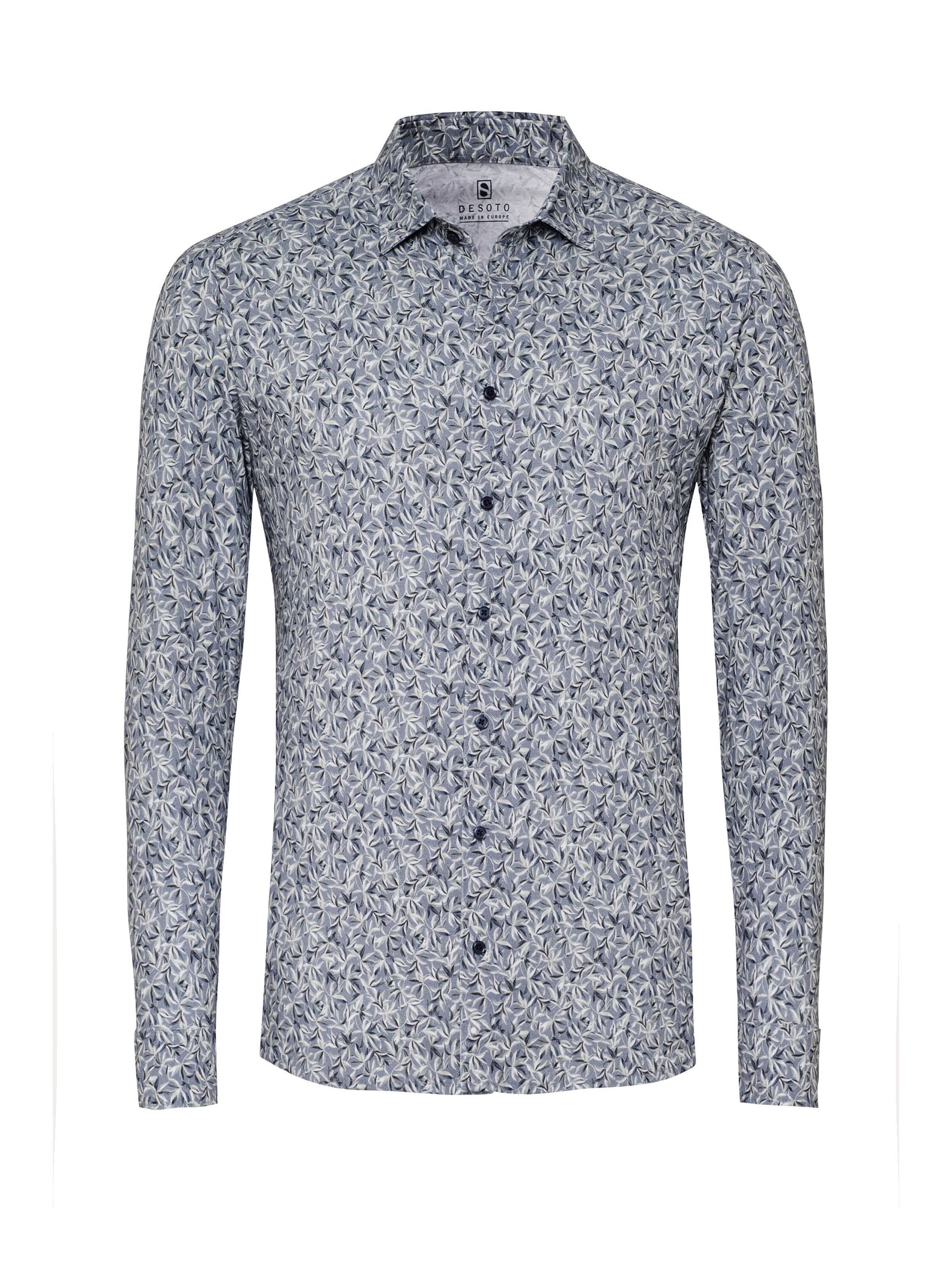 DESOTO Button Up Shirt in Grey: front