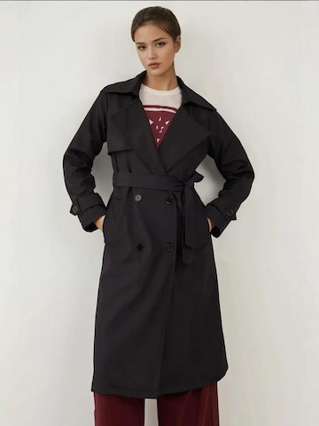 Manteau mi-saison 'Trenchcoats' Bigdart en noir : devant