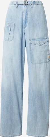 Wide leg Jeans cargo di G-Star RAW in blu: frontale