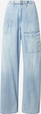 G-Star RAW Wide leg Cargojeans i blå: framsida