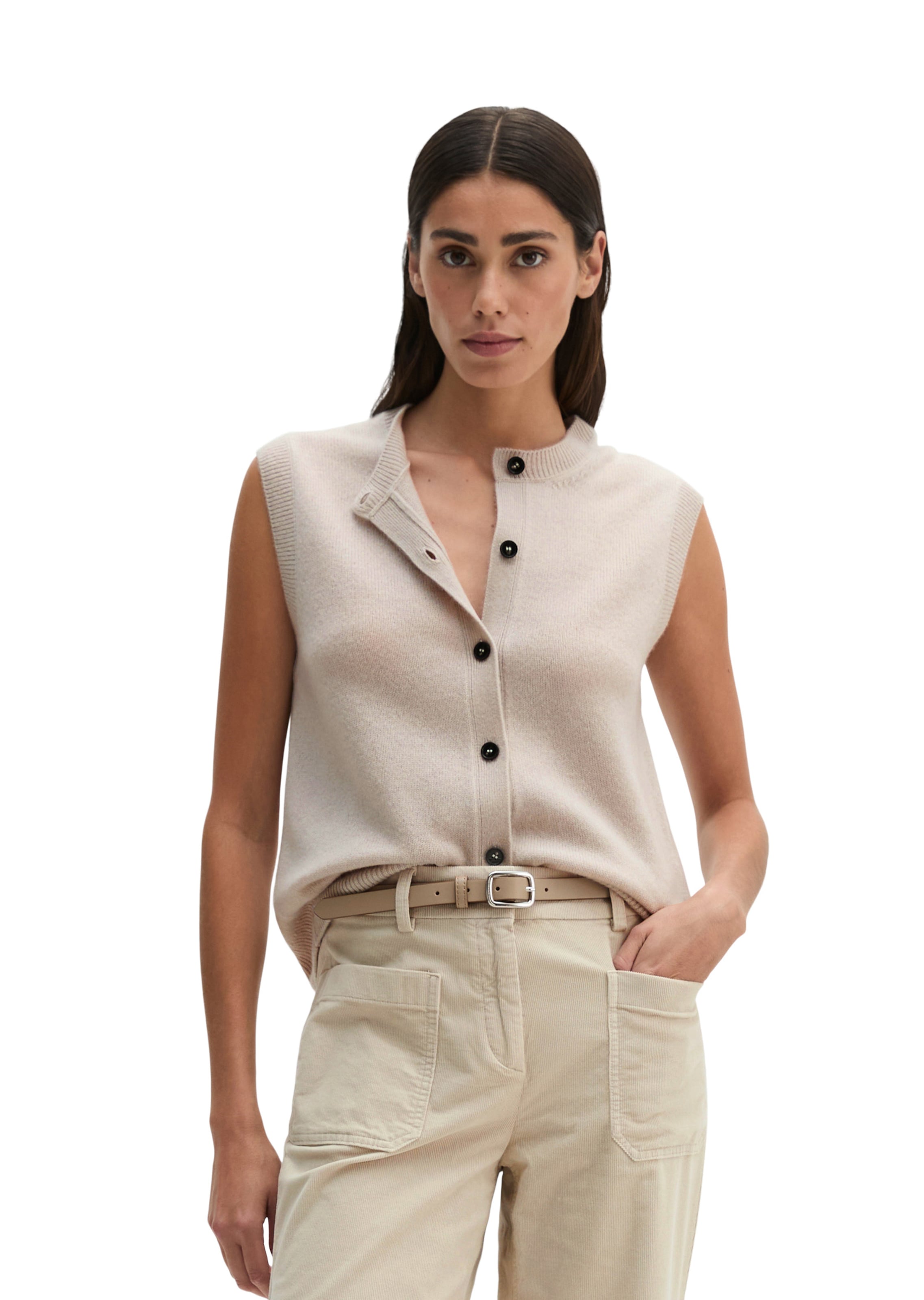 Marc O'Polo Strickjacke in Grau: Vorderseite