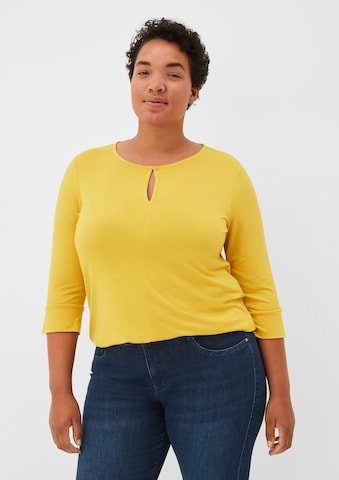 T-shirt TRIANGLE en jaune : devant