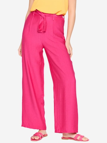 LolaLiza Wide leg Pants in Pink: front