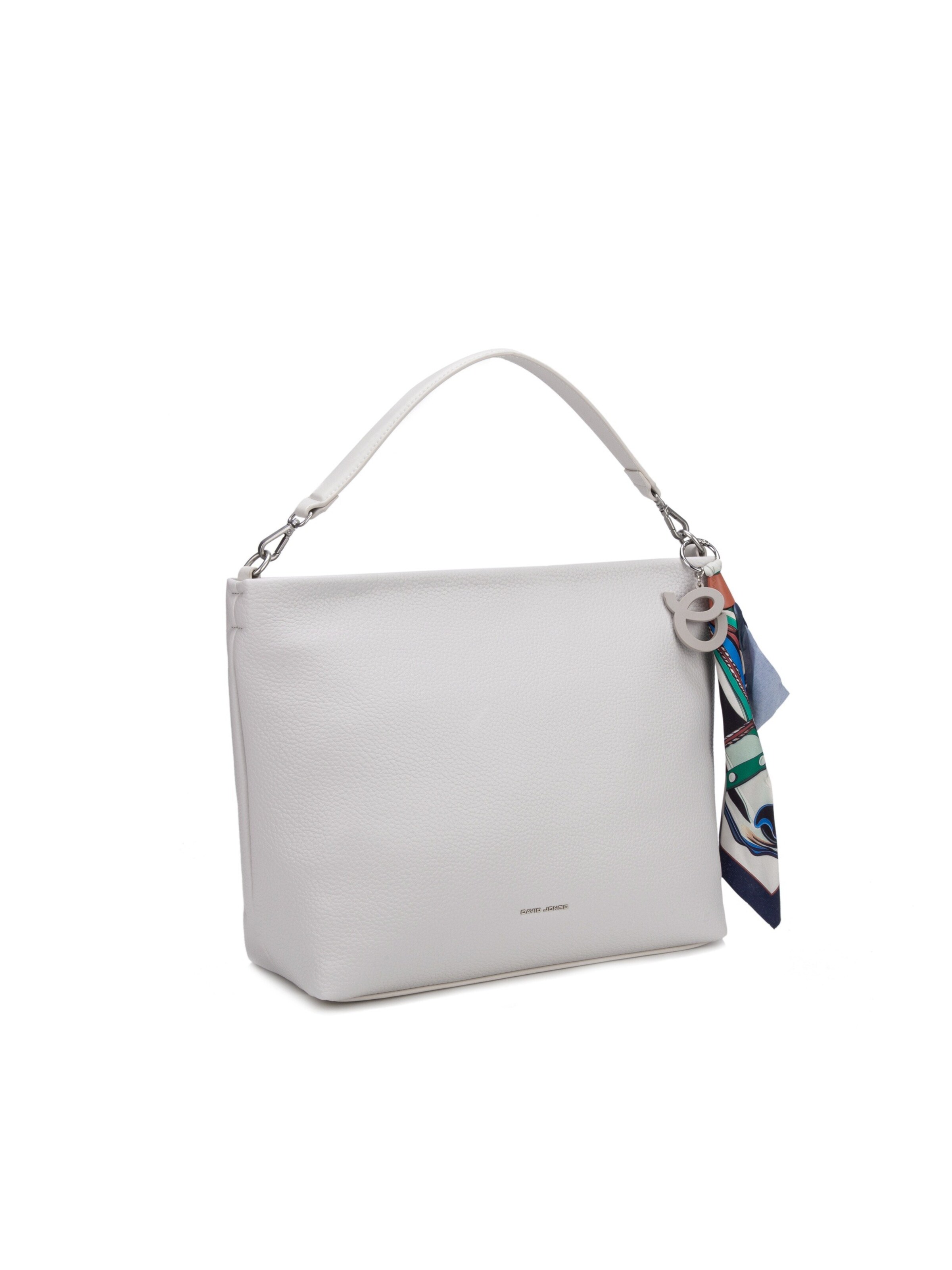 Borsa a spalla 'Borsa Hobo David Jones con Foulard Multicolore e Charm' di David Jones in beige
