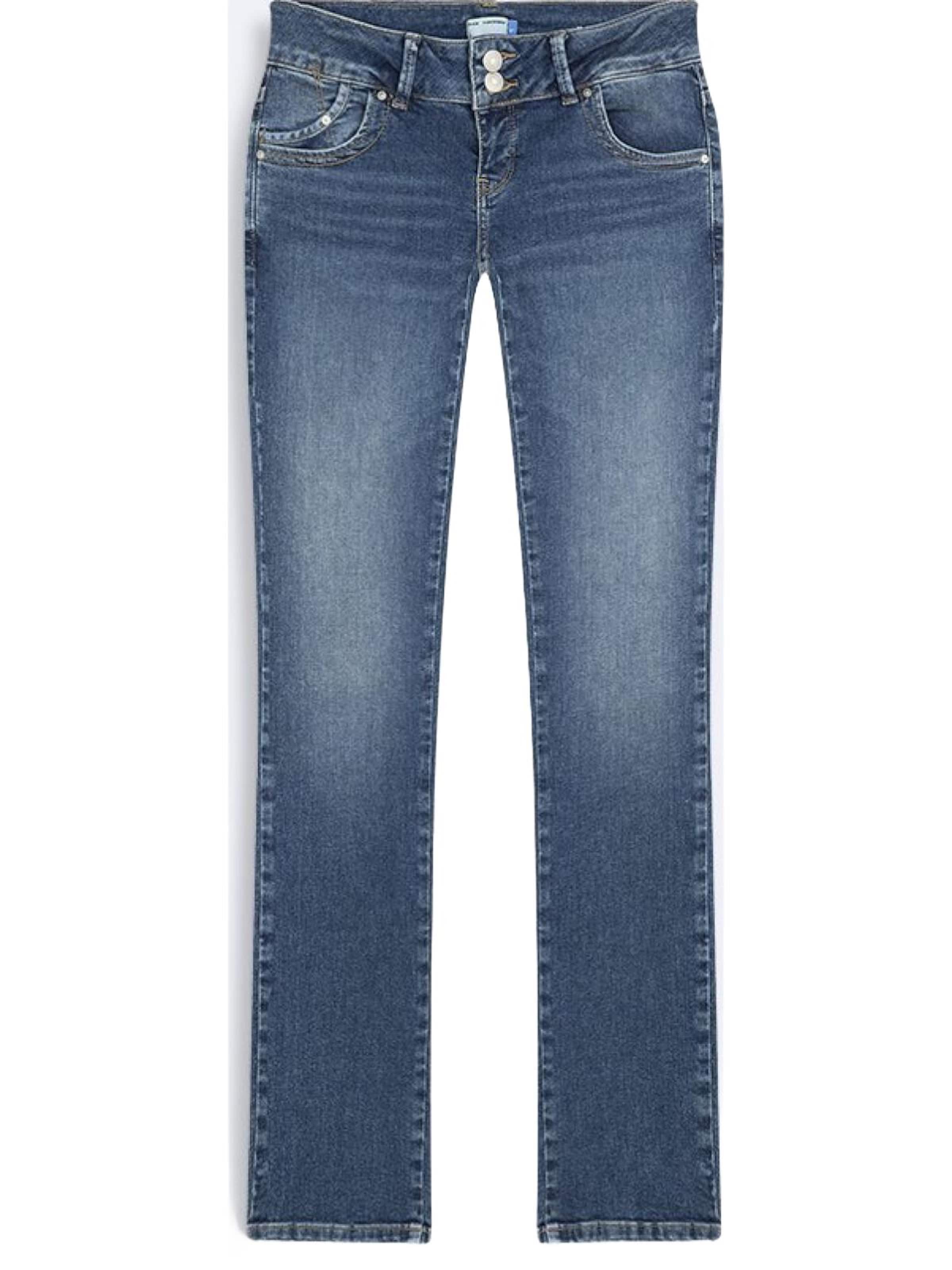 LTB Jeans Skinny Jeans 'LTB Jeans Molly 200 Skinny Leg Mid Waist Jeanshose' in Blauw: voorkant
