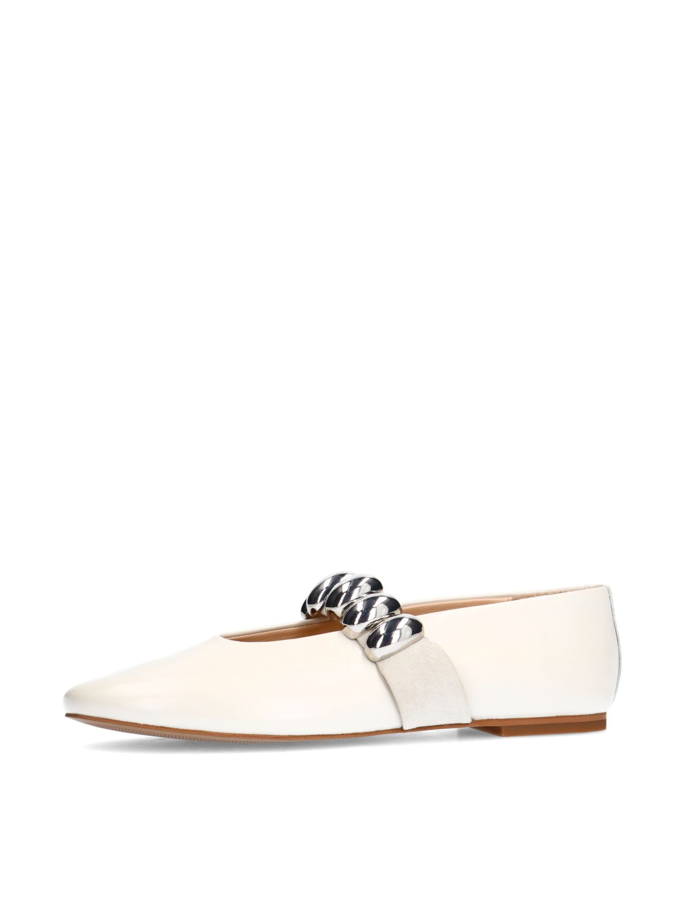 Ballerines SACHA en blanc : devant