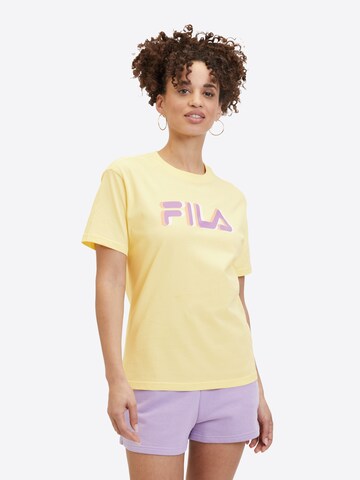 FILA - Camisa 'LONDRINA' em amarelo: frente