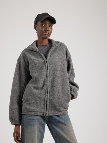 WEEKDAY Fleece jacket 'Leia' in Grey: front