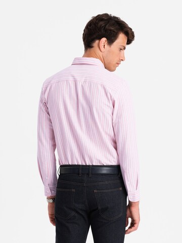 Ombre Regular fit Button Up Shirt 'OM-SHOS-0170' in Pink