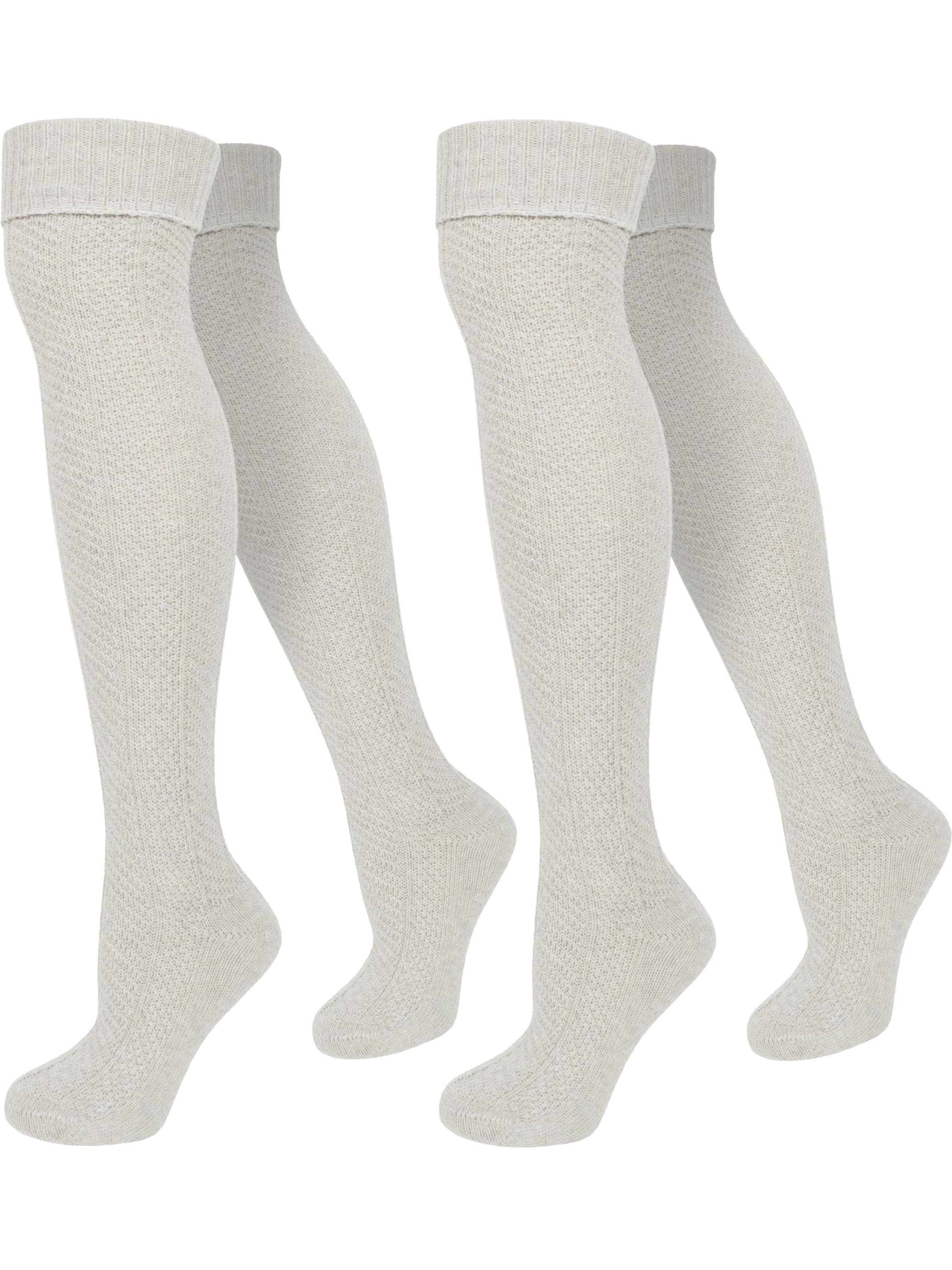 normani Overknee Strümpfe in Beige: Vorderseite