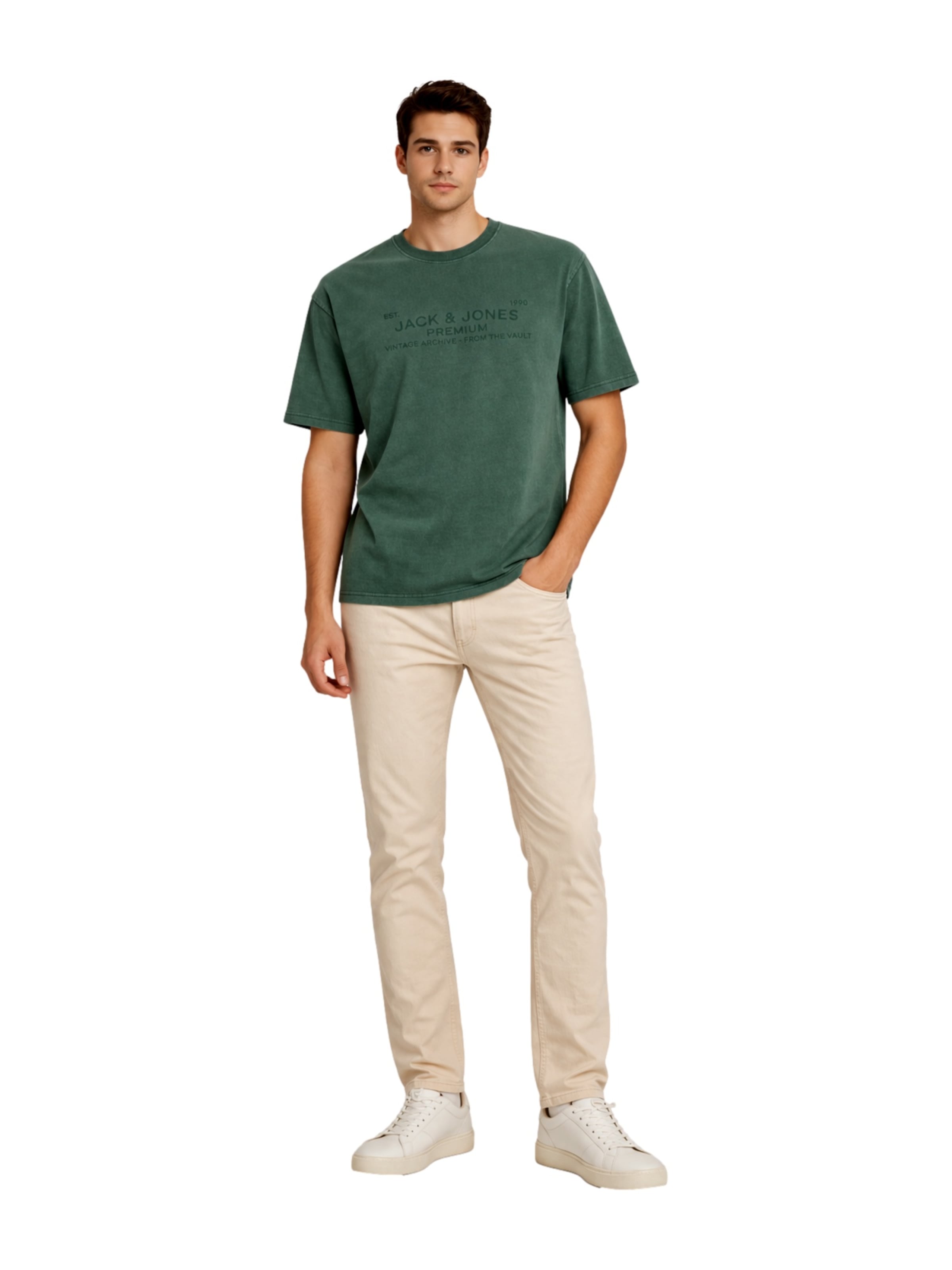 JACK & JONES - Camisa 'Bluaiden' em verde