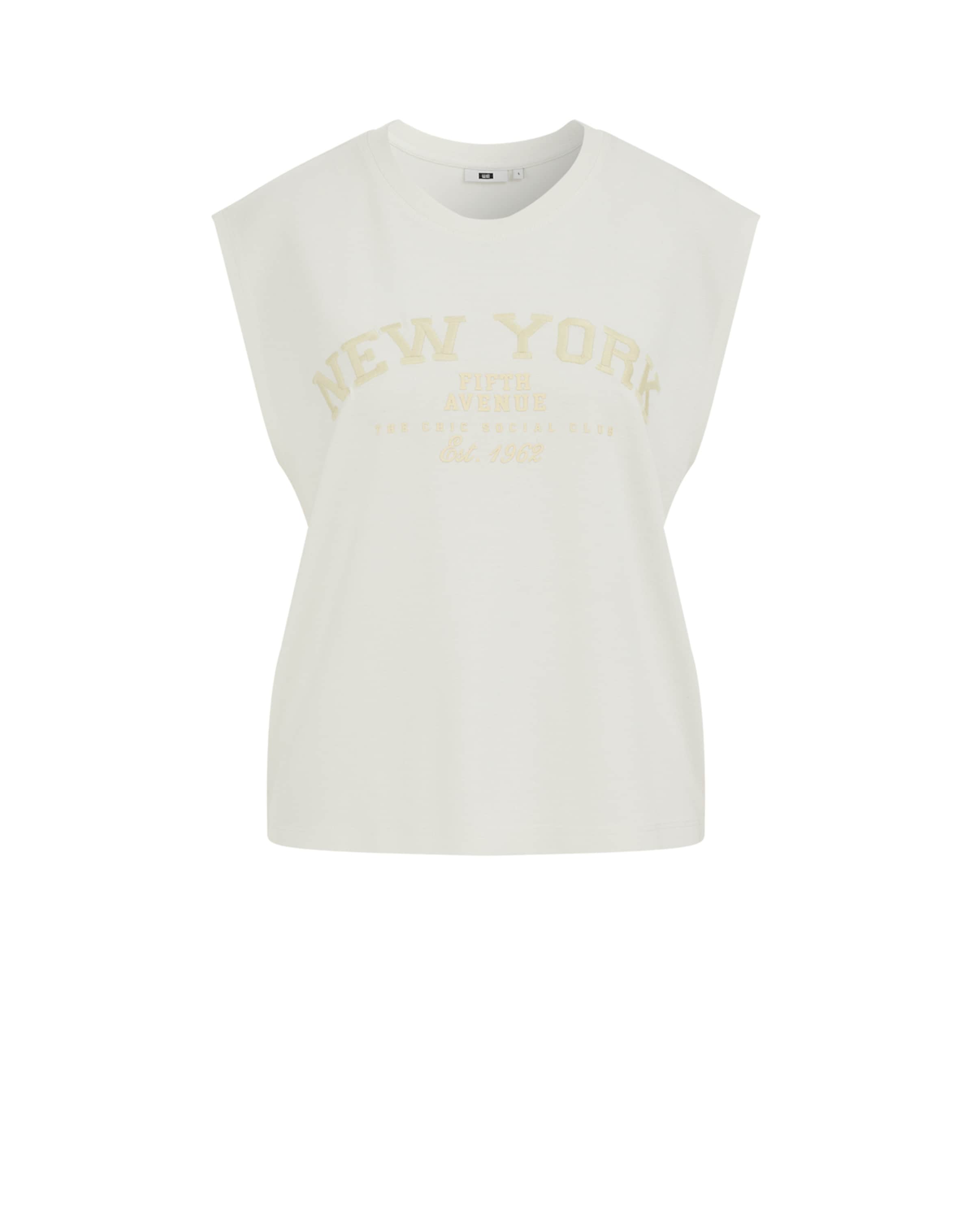 Haut WE Fashion en beige : devant