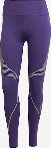 ADIDAS BY STELLA MCCARTNEYSkinny Sportske hlače 'TruePace' - ljubičasta boja: prednji dio
