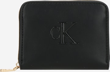 Calvin KleinNovčanik - crna boja: prednji dio
