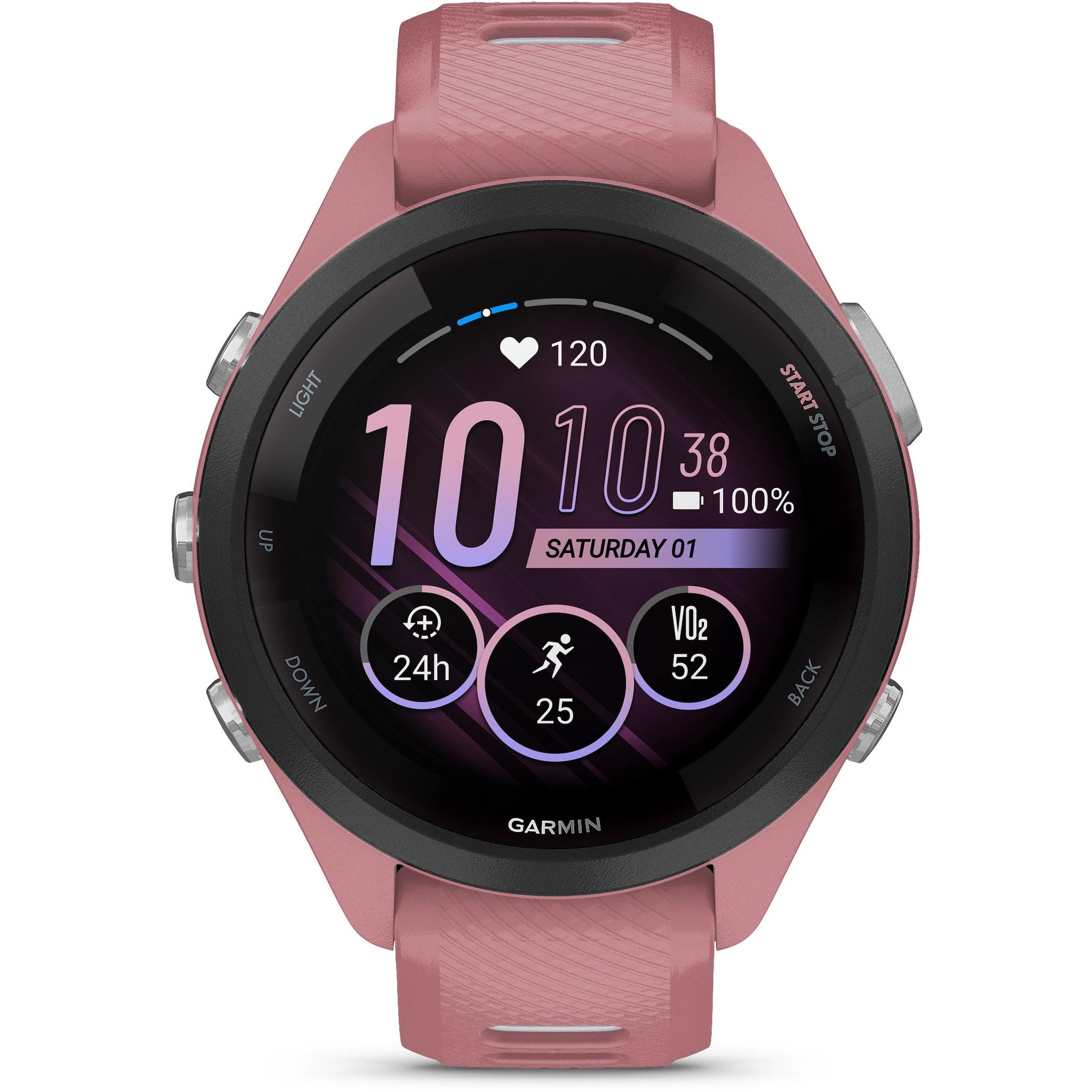 GARMIN Sportuhr 'Forerunner 265 S' in Pink: Vorderseite