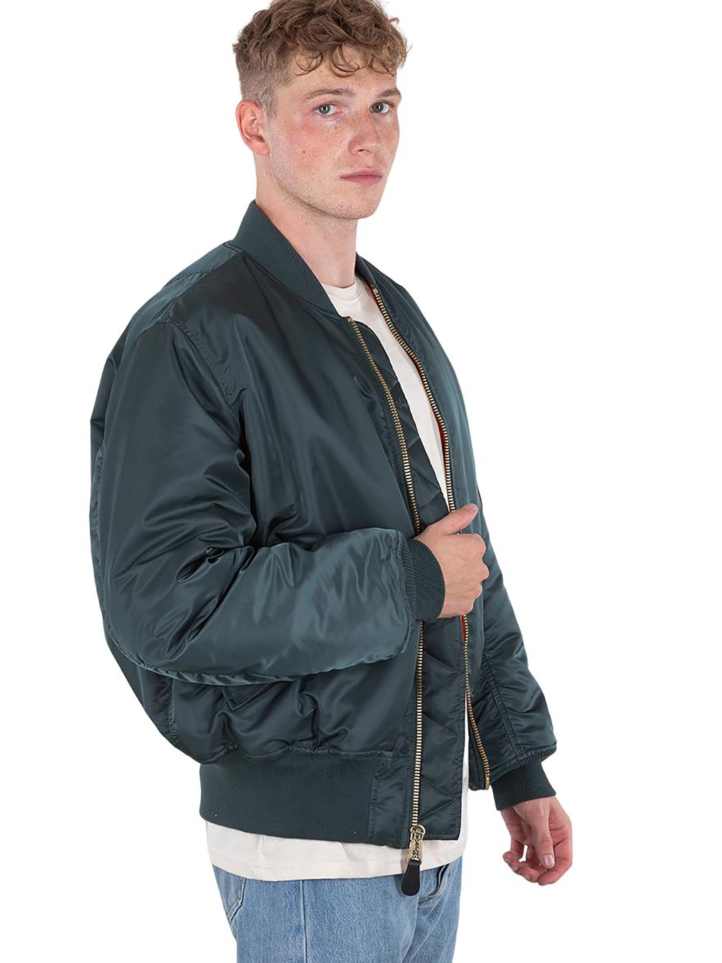 ALPHA INDUSTRIES - Chaqueta de entretiempo 'MA-1' en verde