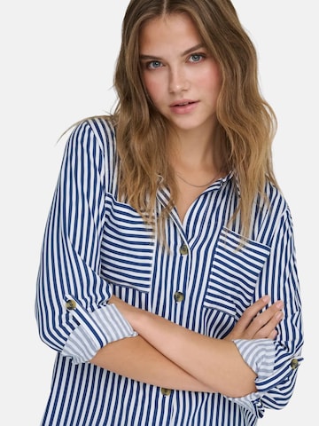 ONLY - Blusa 'ONLY ONLYASMIN SHIRT L/S WVN NOOS CAMICIA' en azul