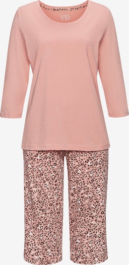 VIVANCE Pyjama värissä roosa / musta / valkoinen, Tuotenäkymä