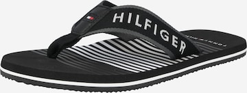 Flip-flops de la TOMMY HILFIGER pe negru: față
