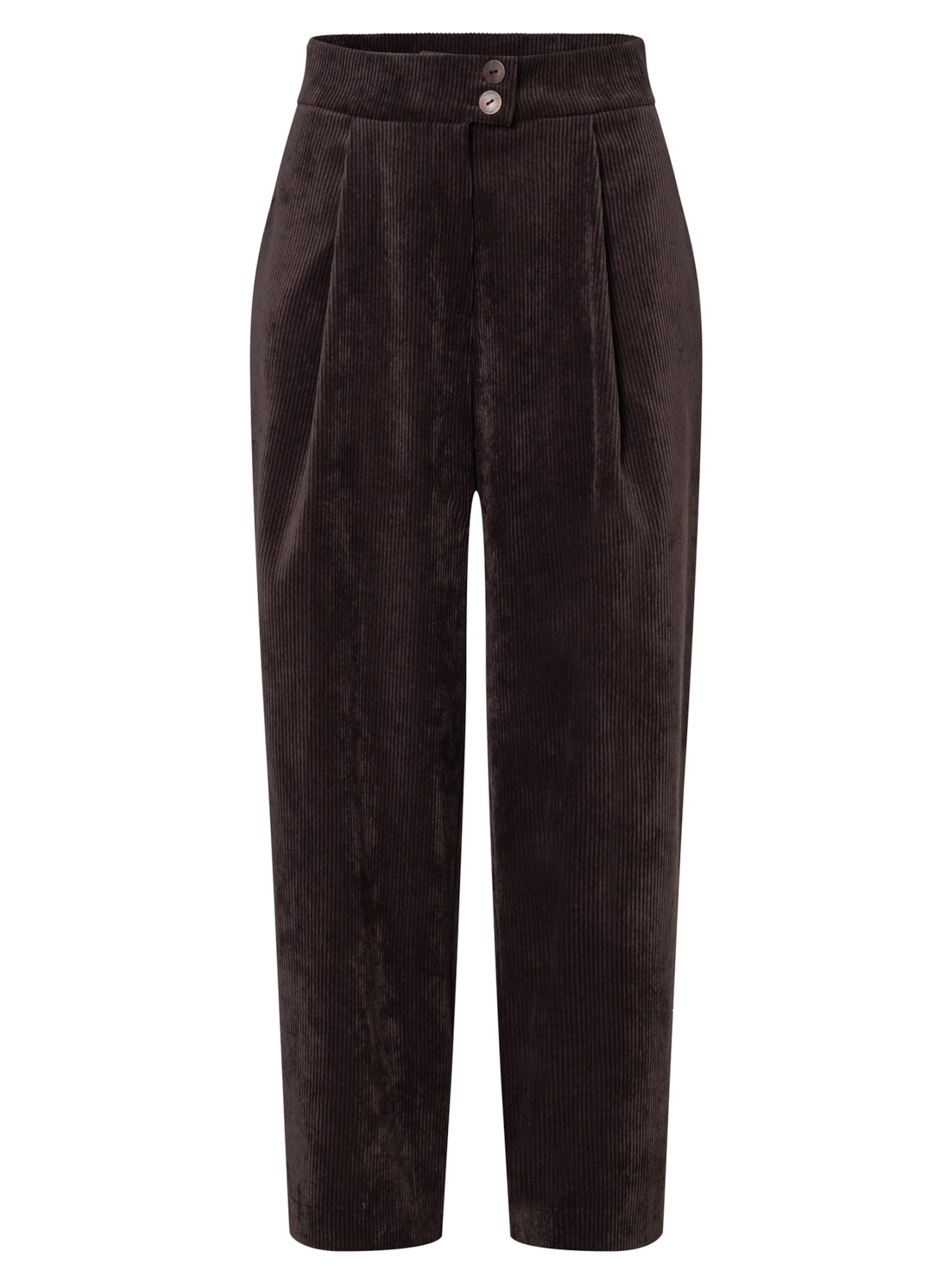 Ana Alcazar Tapered Broek in Bruin: voorkant
