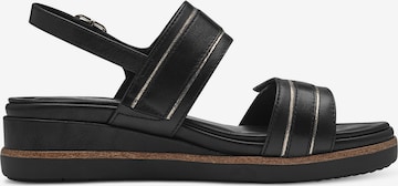 TAMARIS Sandal i svart