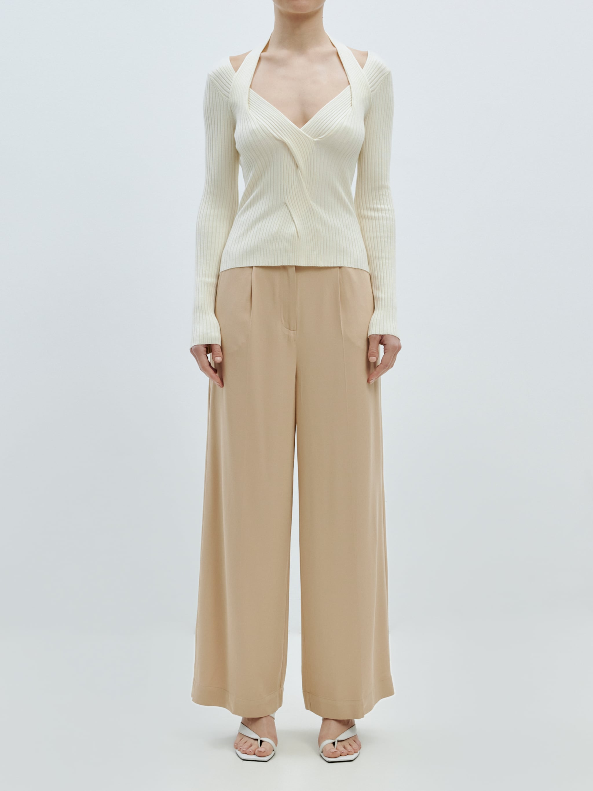 EDITED Produkte Pullover 'Kali' naturweiß