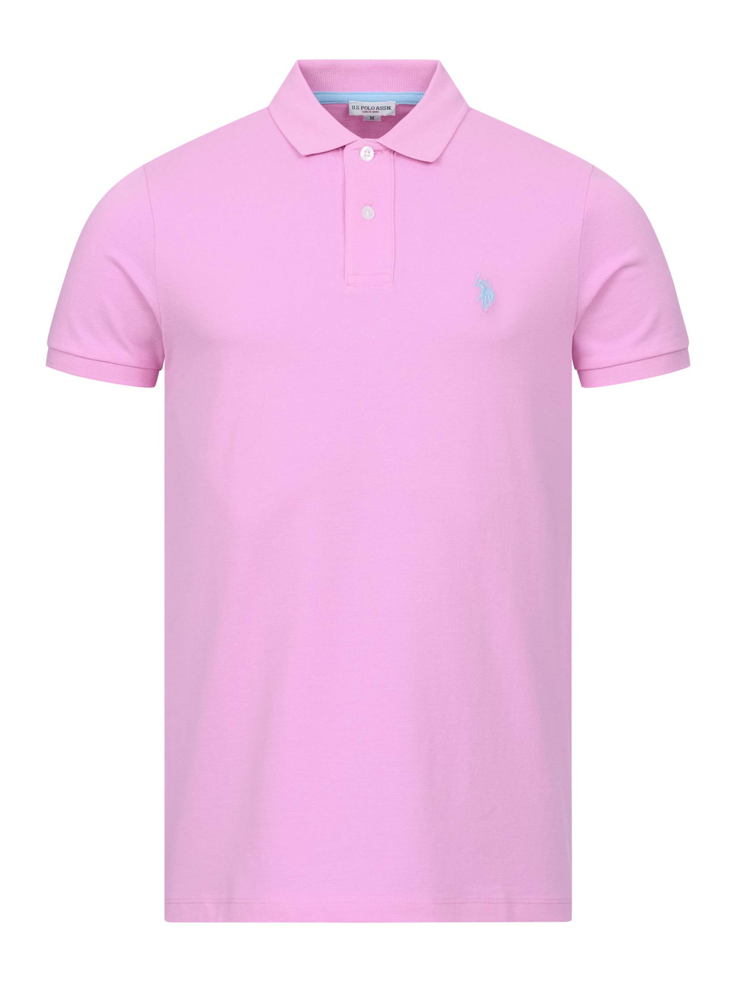 T-Shirt U.S. POLO ASSN. en rose : devant