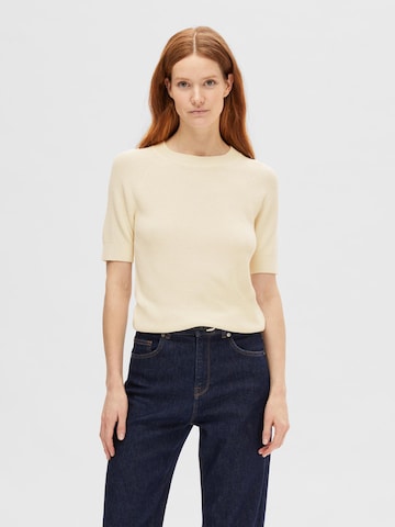 SELECTED FEMME Tröja i beige: framsida