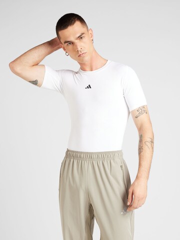 ADIDAS PERFORMANCE Performance shirt in White: front
